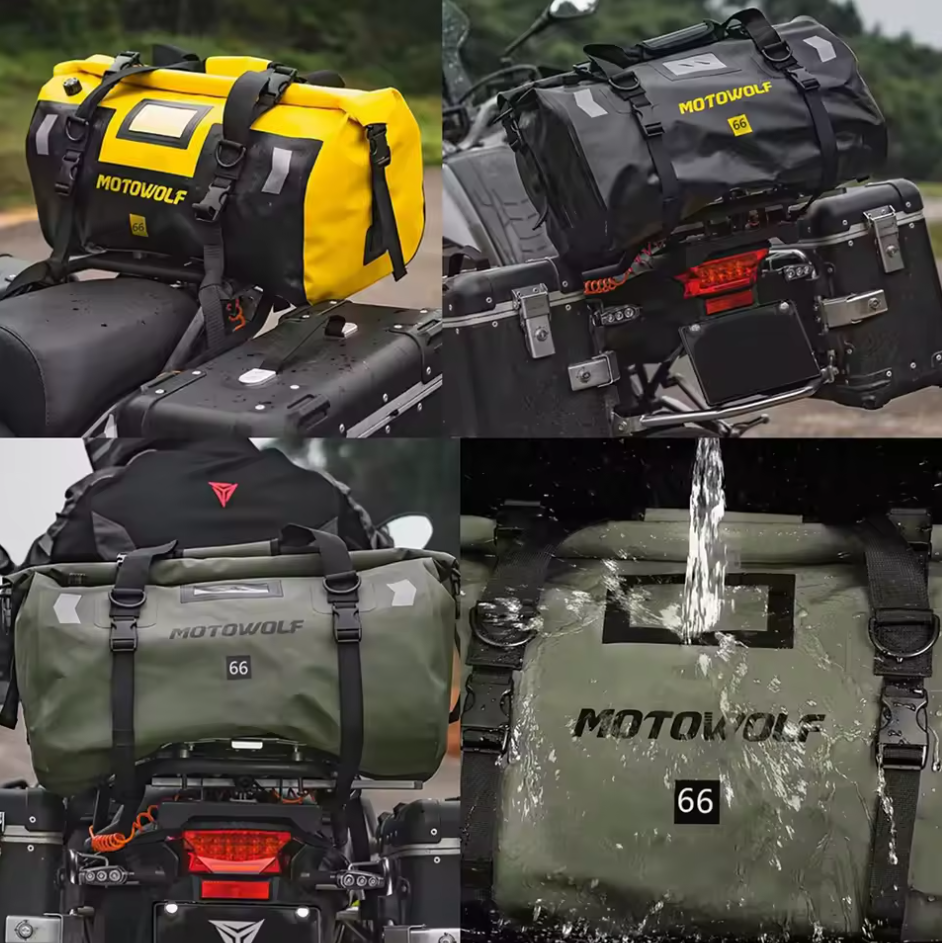 Bolsa Trasera Impermeable para Moto