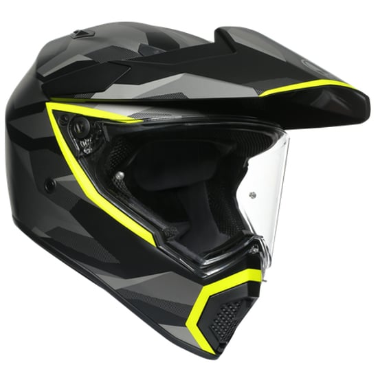 Casco AGV AX9 Siberia Matt Black / Yellow Fluo