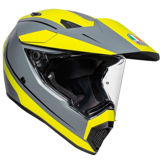 Casco AGV AX9 Pacific Road Matt Grey / Yellow Fluo / Black
