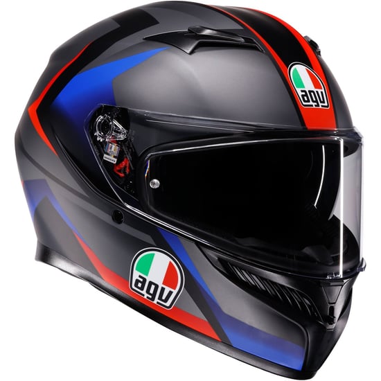 Casco AGV K3 MPLK Striga Matt Black / Blue / Red