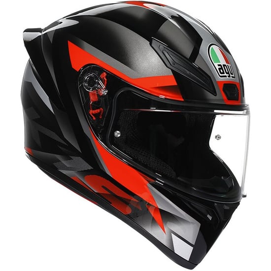 Casco AGV K1 S Fastlap Black / Grey / Red