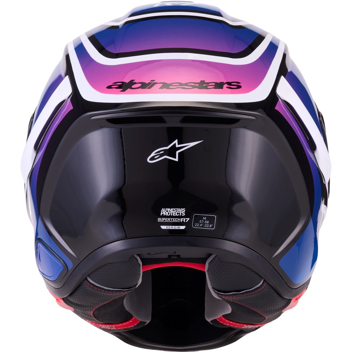 Casco Alpinestars Supertech R7 Zeal Black / Blue