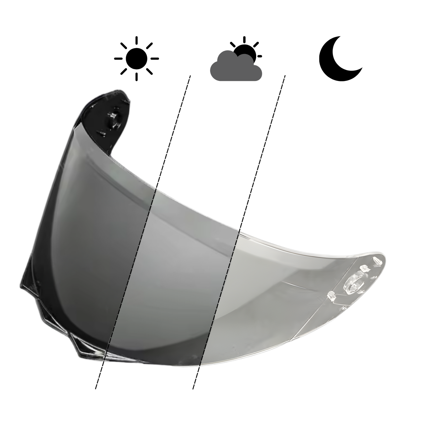Visera Fotocromática: MT Helmets Genesis SV / Rymic R935SV / Genesis R SV