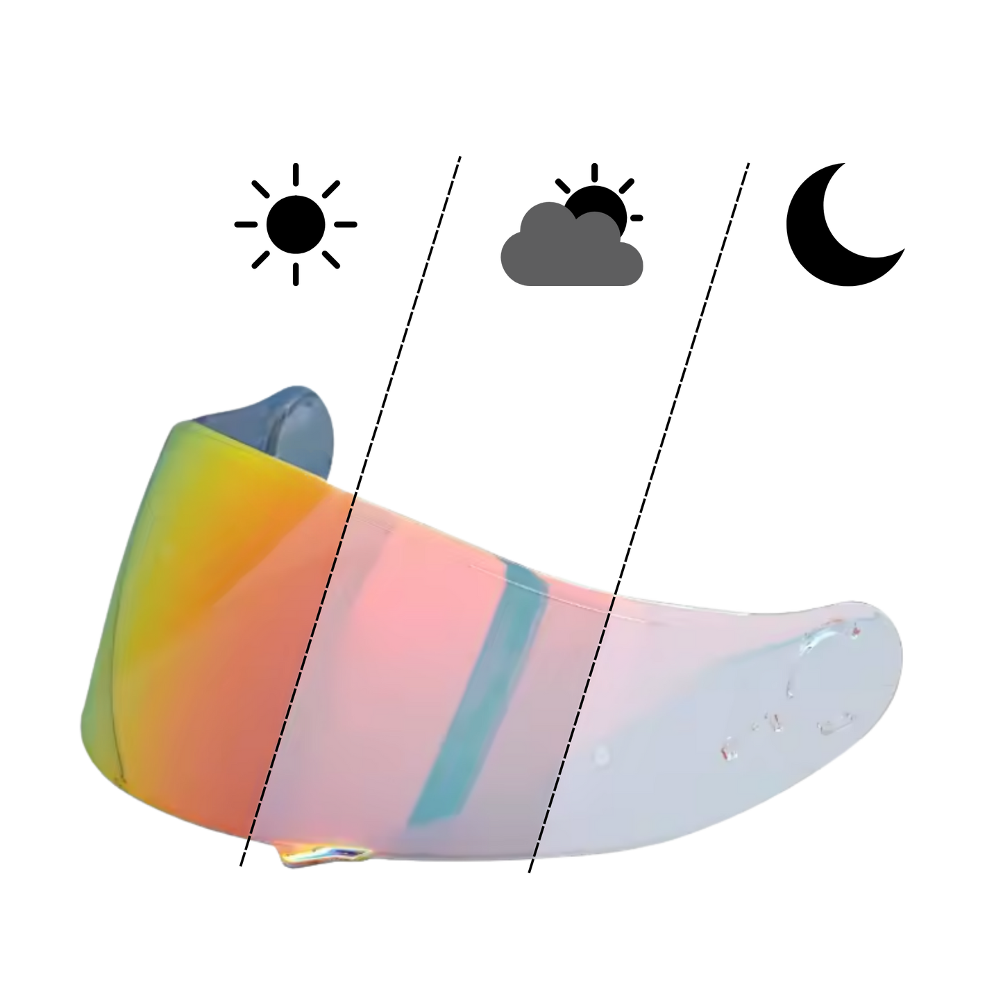 Visera Fotocromática para Shoei GT-Air / GT-Air 2 / Neotec / TC-5 / TC-9