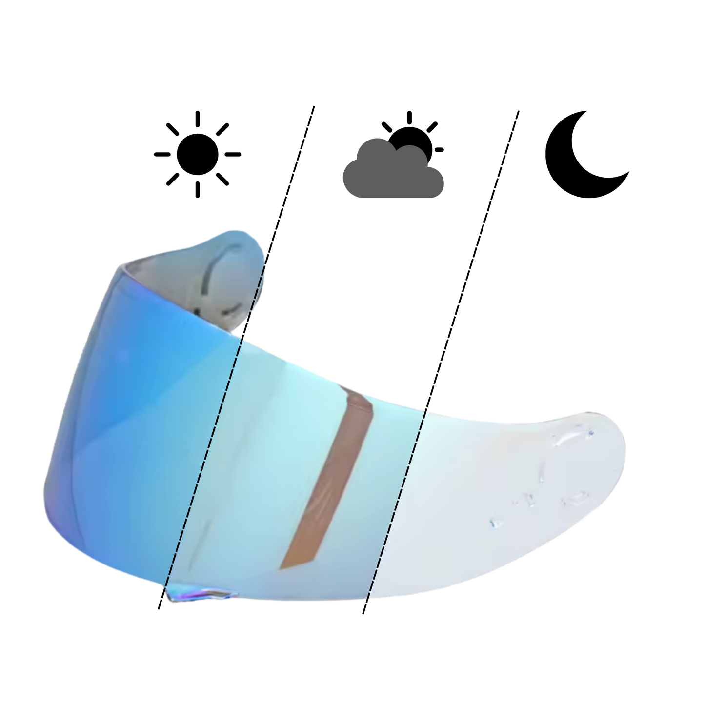 Visera Fotocromática para Shoei GT-Air / GT-Air 2 / Neotec / TC-5 / TC-9