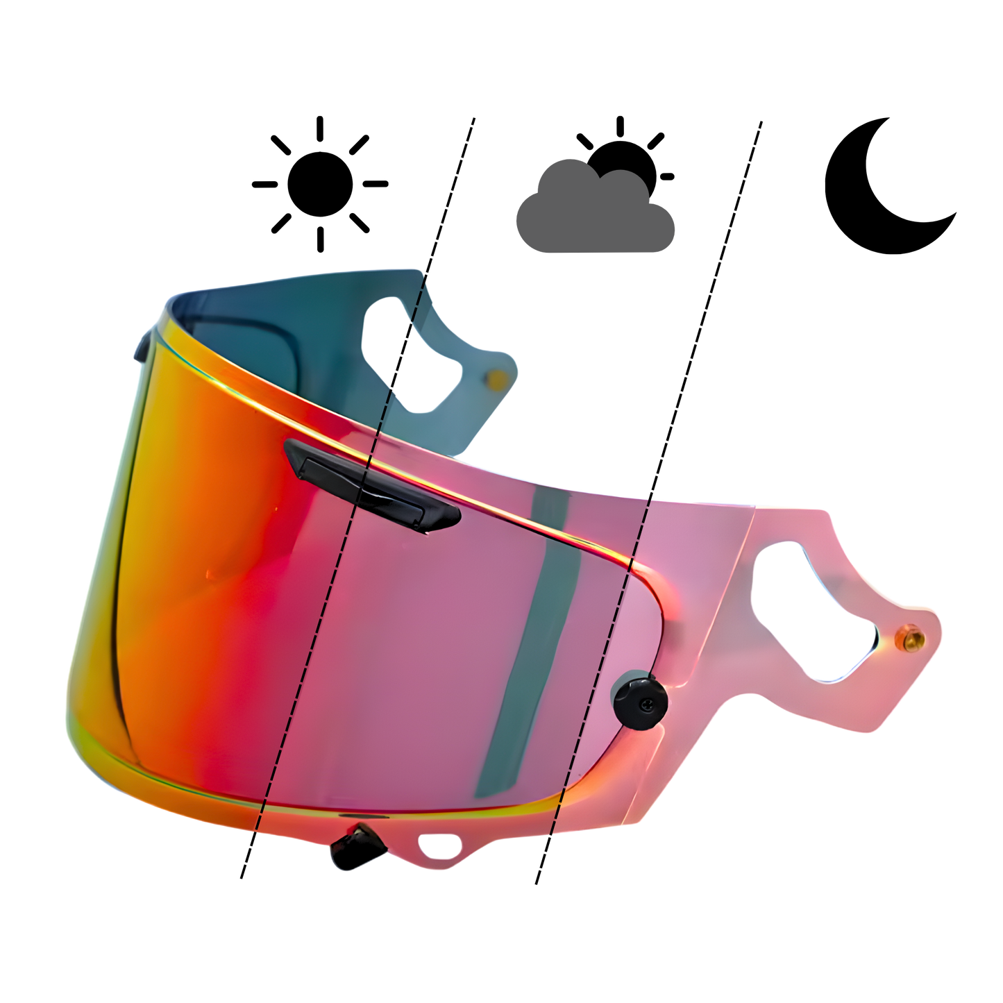 Visera Fotocromática para Casco Arai PROFILE V / RX-7X / RX-7V / RX-7V EVO / NEO / ASTRO-GX / XD / ASTRAL-X / VECTOR-X / DEFIANT-X / CORSAIR-X / ASTRO-GX / VAS-V / QUANTIC / CONCEPT / CONCEPT XE