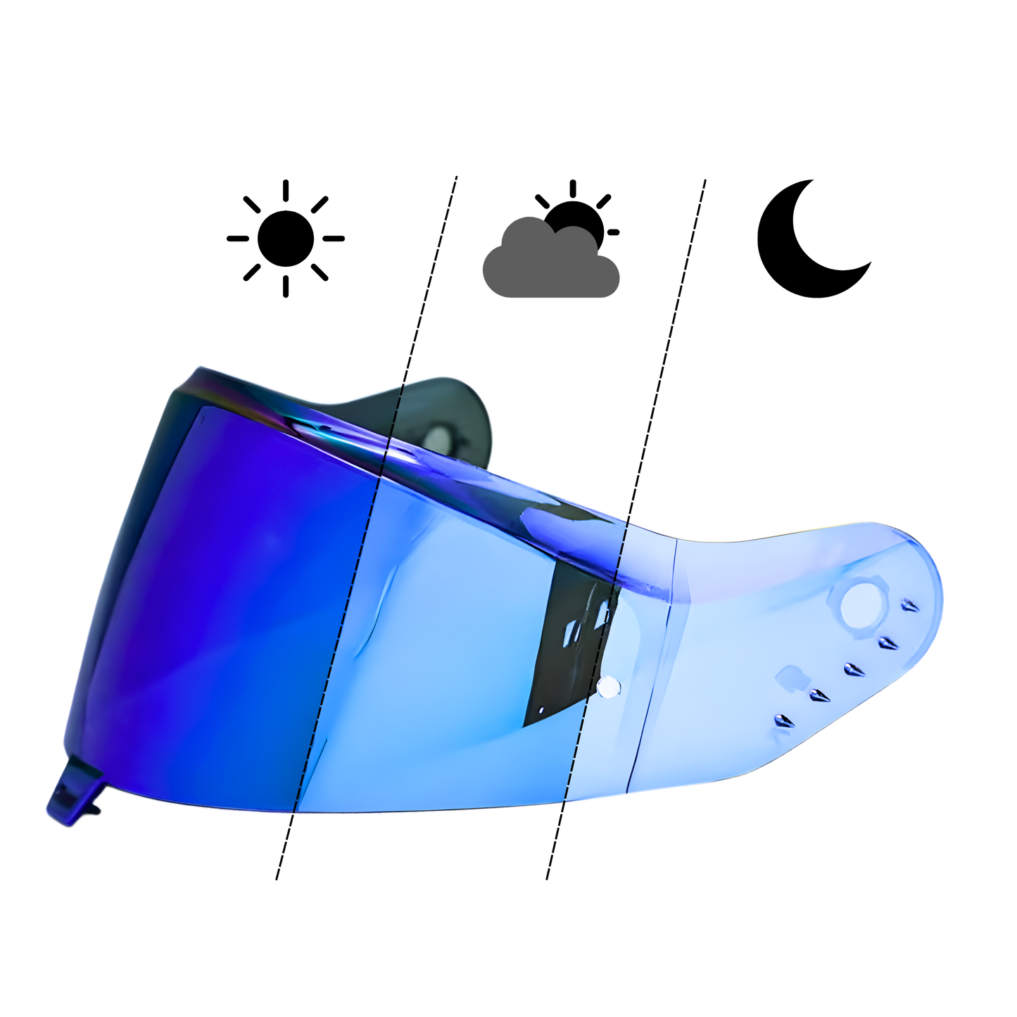 Visera Fotocromática para SHARK Ridill 2 / D-Skwal 3 / Skwal i3