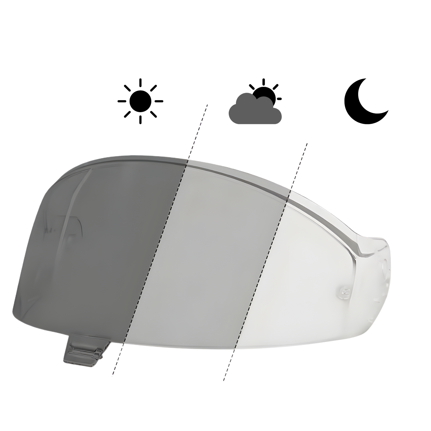 Visera fotocromática para SHARK Ridill 2 / D-Skwal 3 /  Skwal i3