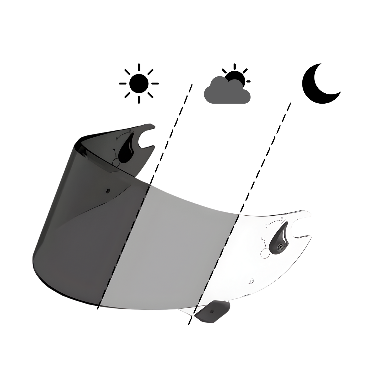 Visera Fotocromática para SHARK Aeron GP / Race-R Pro GP / Speed-R