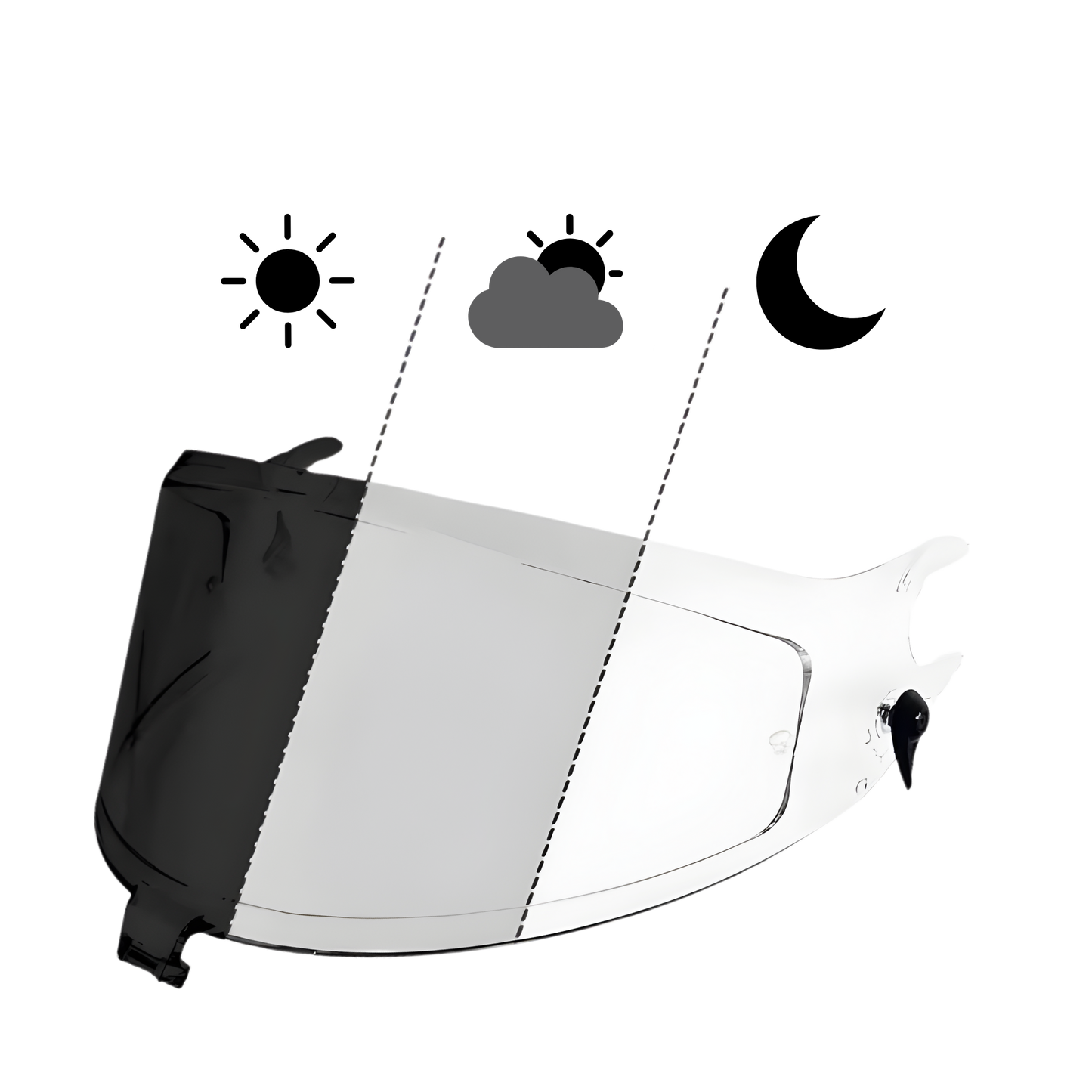 Visera Fotocromática para SHARK Spartan RS / Spartan GT / Spartan GT Pro