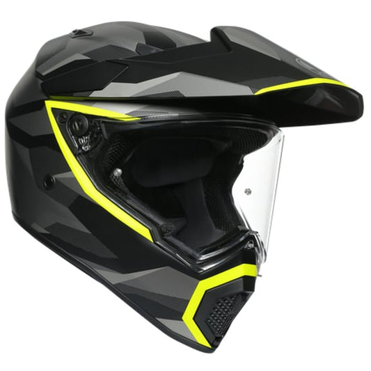 Casco AGV AX9 Siberia Matt Black / Yellow Fluo