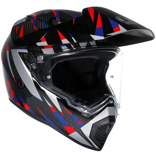 Casco AGV AX9 Steppa Carbon / Red / Blue