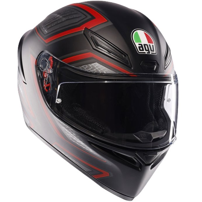 Casco AGV K1 S Sling Matt Black / Red