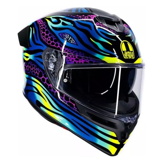 Casco AGV K5 Viverna Blue / Purple / Lime