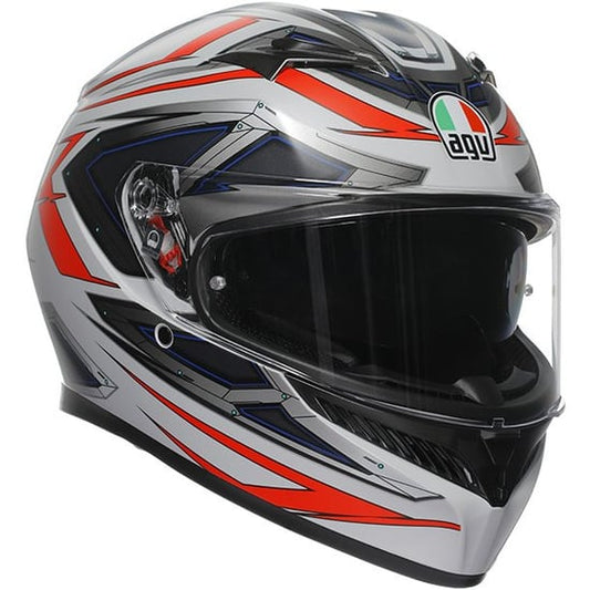 Casco AGV K3 Space Matt White / Red Fluo