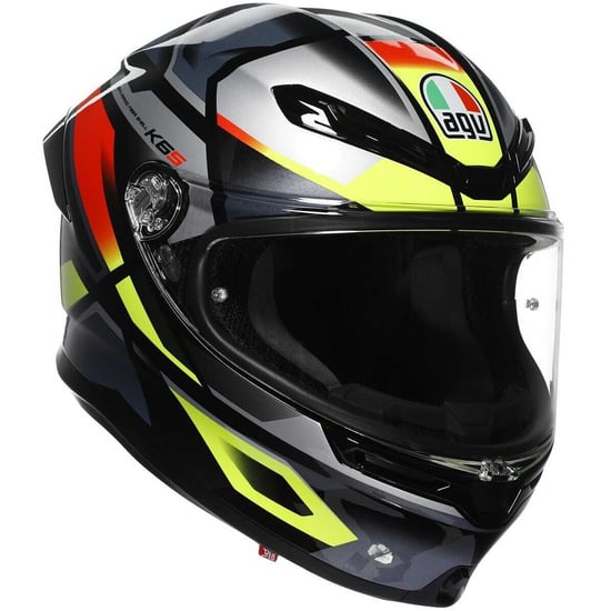 Casco AGV K6 S Erazer Black / Red / Yellow Fluo