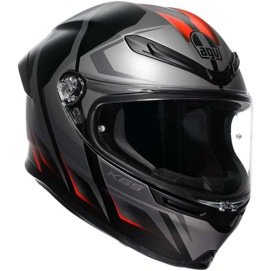 Casco AGV K6 S Karve Matt Black / Grey / Red