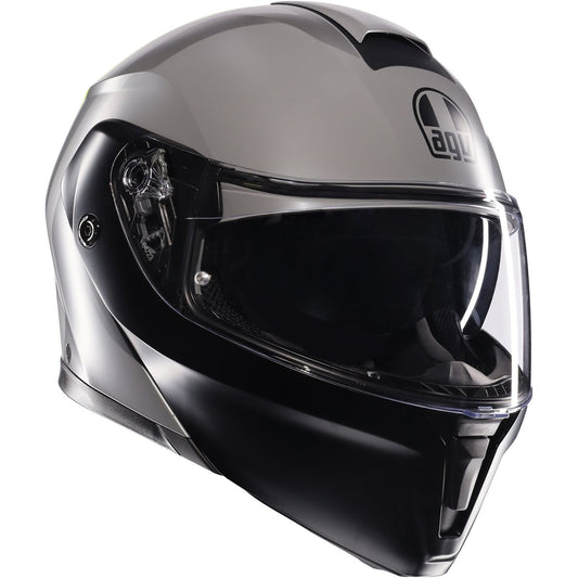 Casco AGV Streetmodular E2206 Resia Matt Grey / Black / Yellow Fluo