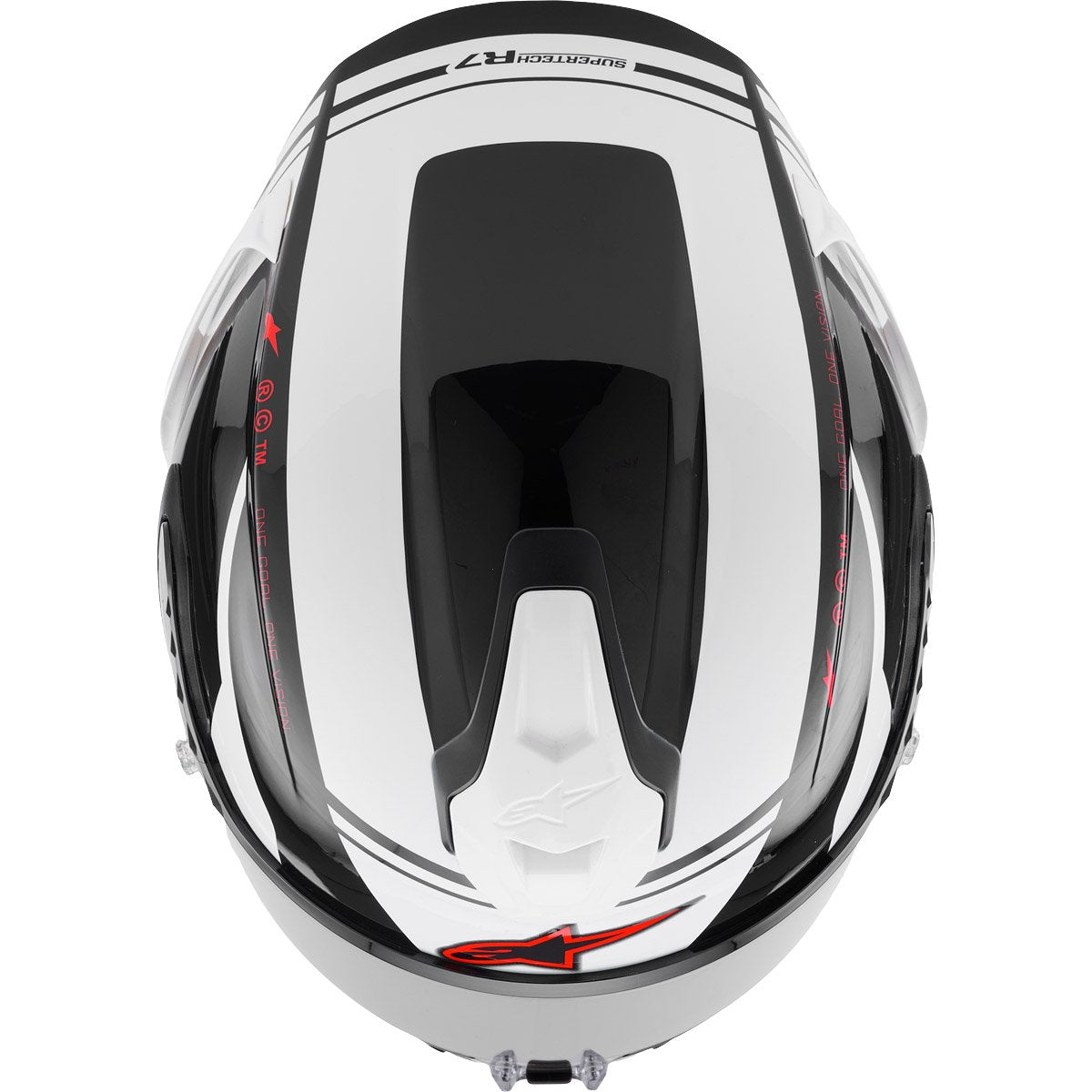 Casco Alpinestars Supertech R7 A-Core  Black / White / Red