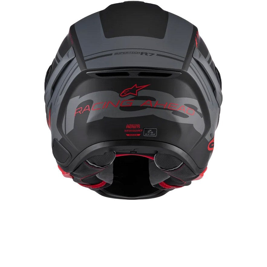 Casco Alpinestars Supertech R7 A-Core Black / Grey / Red