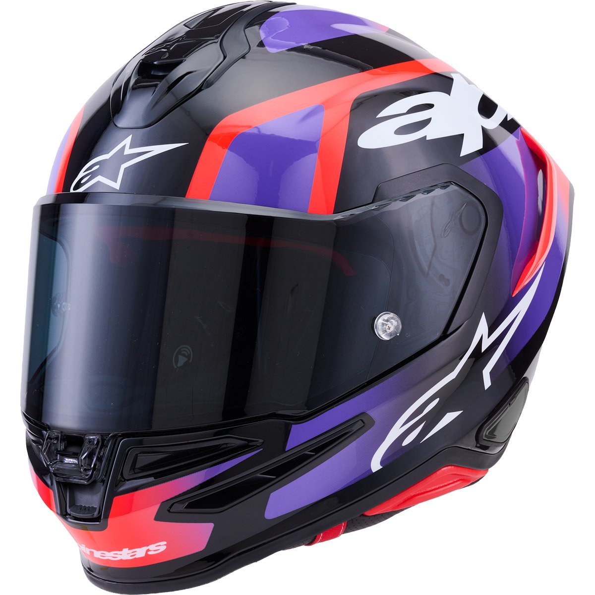 Casco Alpinestars Supertech R7 Lumen Purple / Red / Black