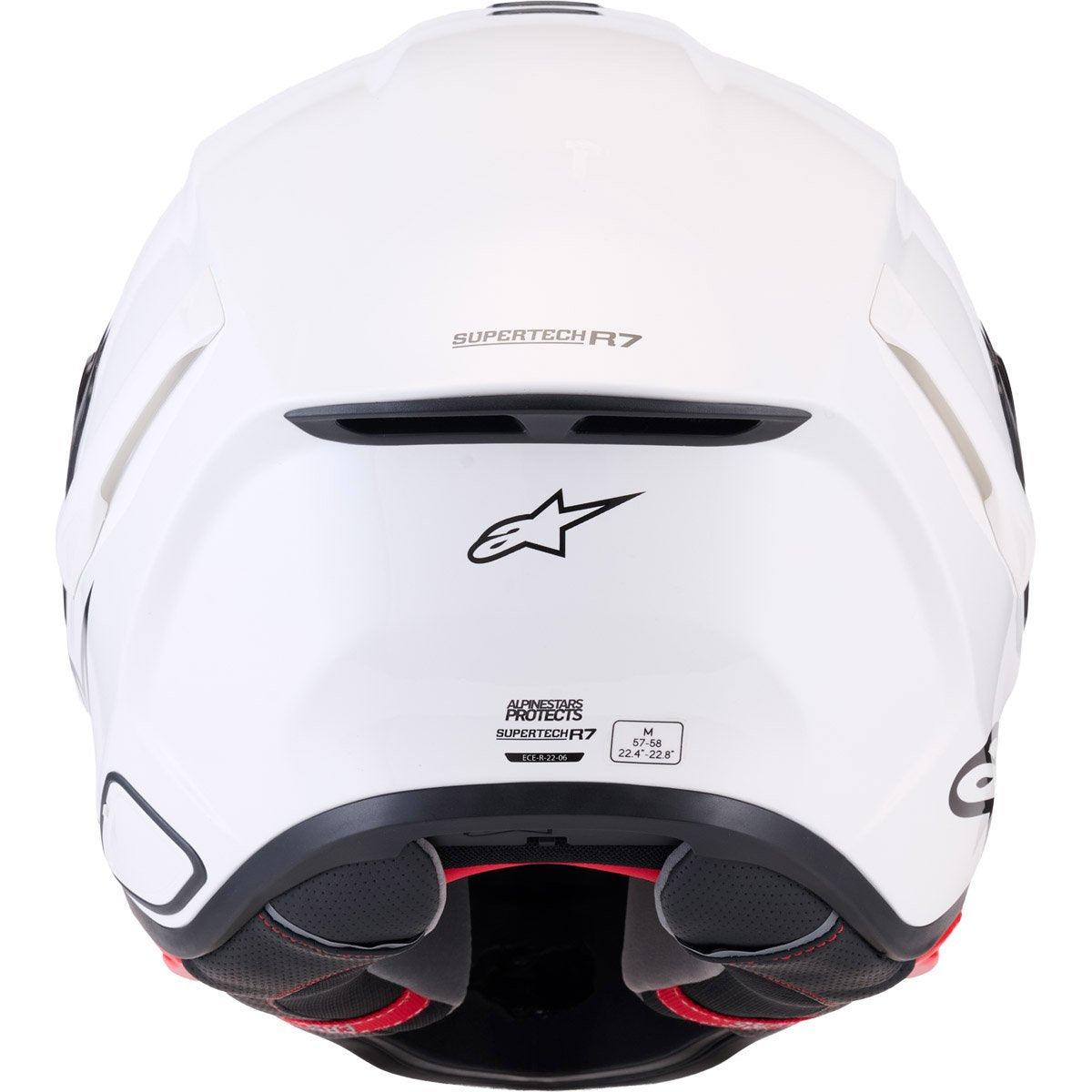 Casco Alpinestars Supertech R7 Solid White Glossy