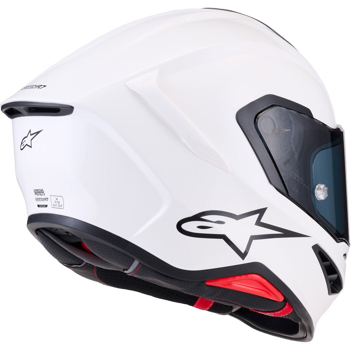 Casco Alpinestars Supertech R7 Solid White Glossy