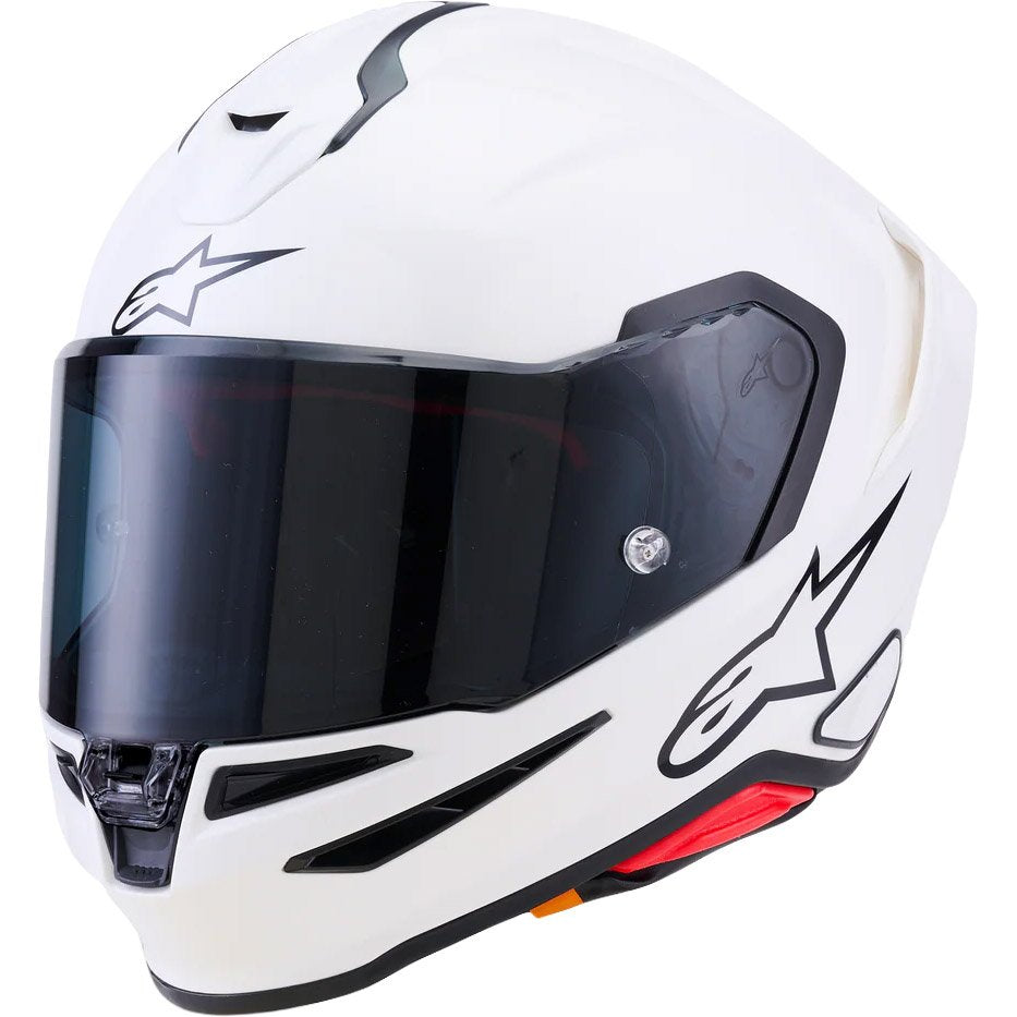 Casco Alpinestars Supertech R7 Solid White Glossy