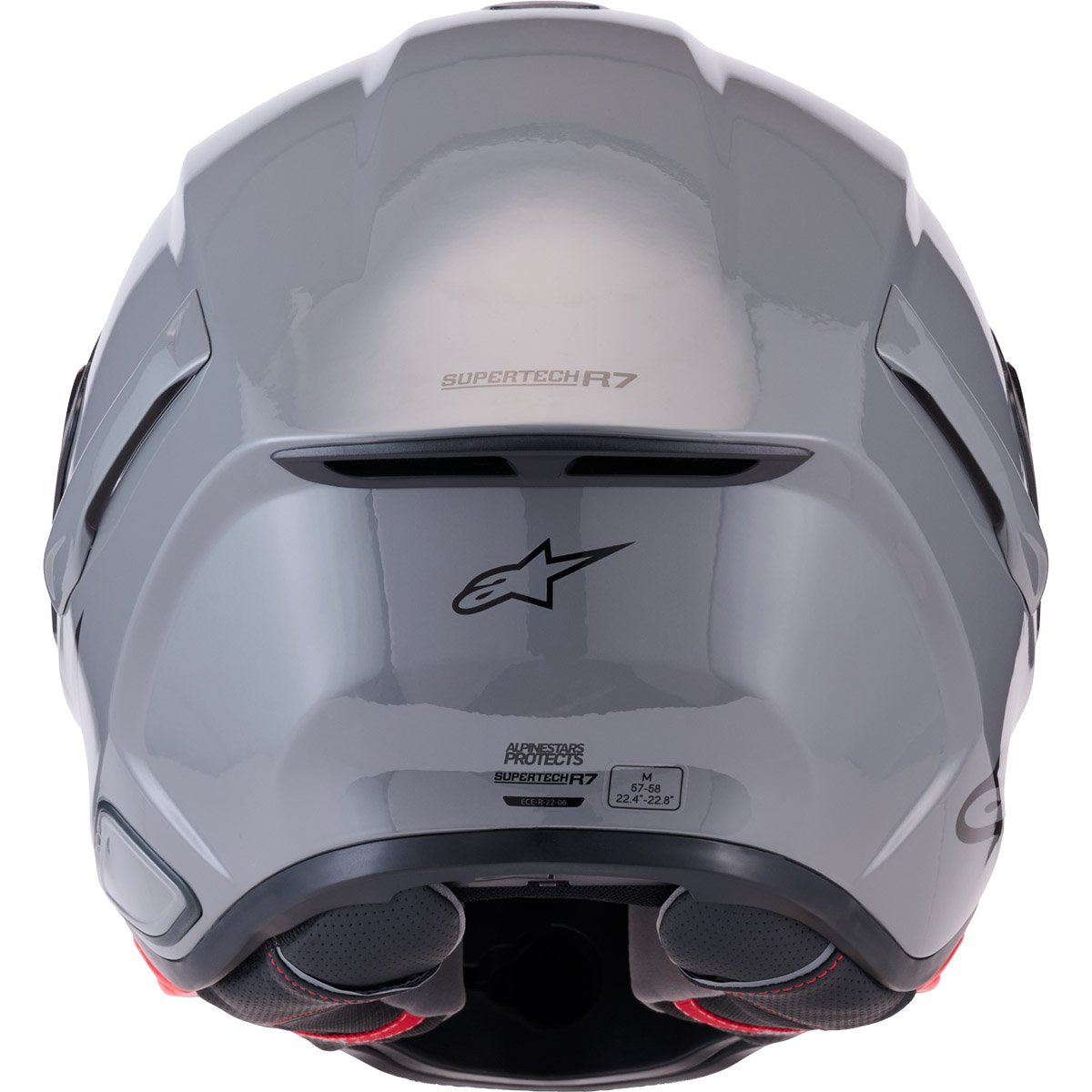 Casco Alpinestars Supertech R7 Solid Gray Glossy