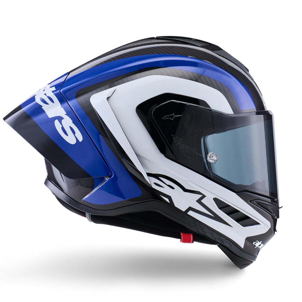 Casco Alpinestars Supertech R10 Arius Black / White / Blue Glossy