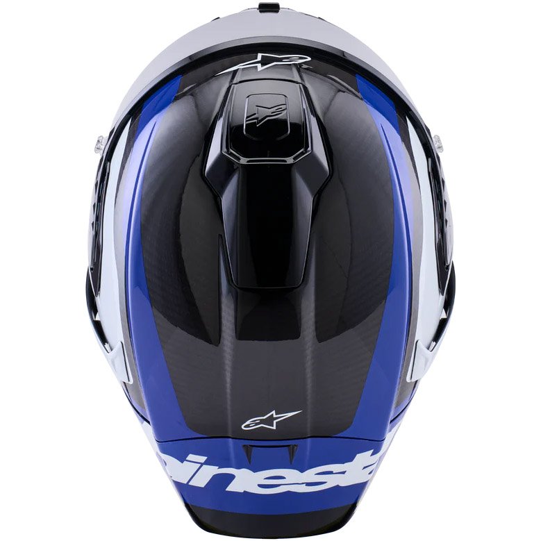 Casco Alpinestars Supertech R10 Arius Black / White / Blue Glossy