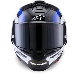 Casco Alpinestars Supertech R10 Arius Black / White / Blue Glossy