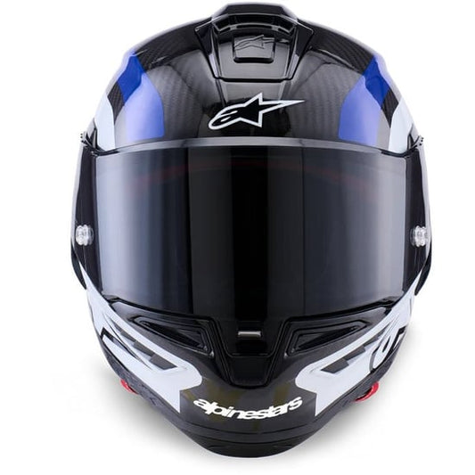 Casco Alpinestars Supertech R10 Arius Black / White / Blue Glossy