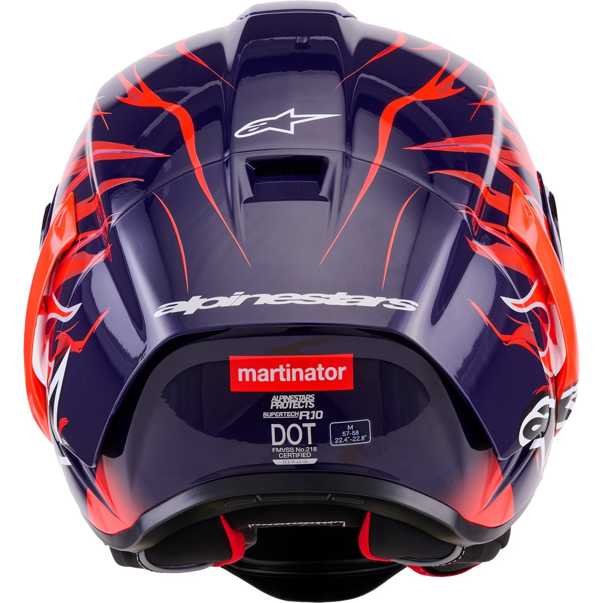 Casco Alpinestars Supertech R10 Martinator Flyte Purple / Red LE