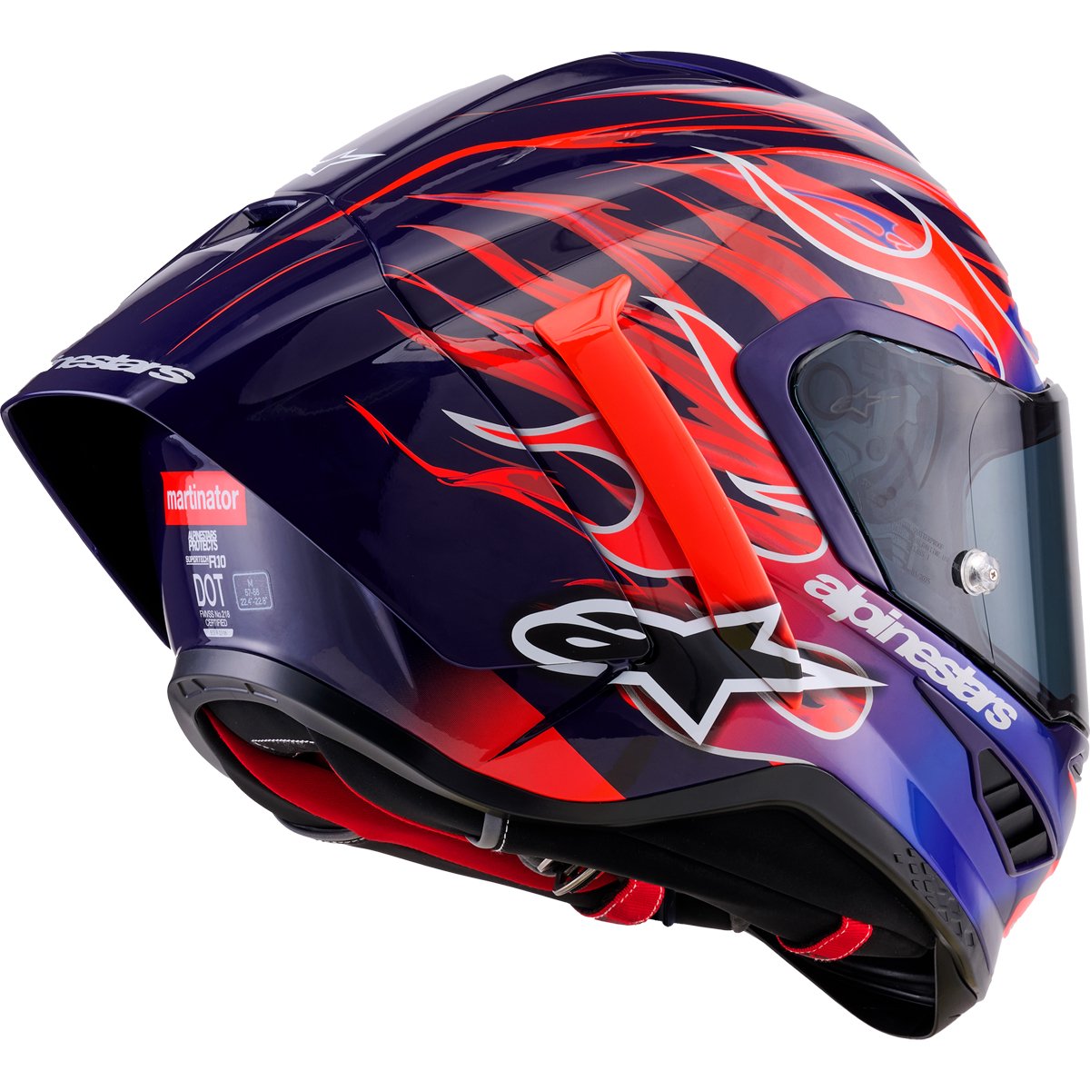 Casco Alpinestars Supertech R10 Martinator Flyte Purple / Red LE