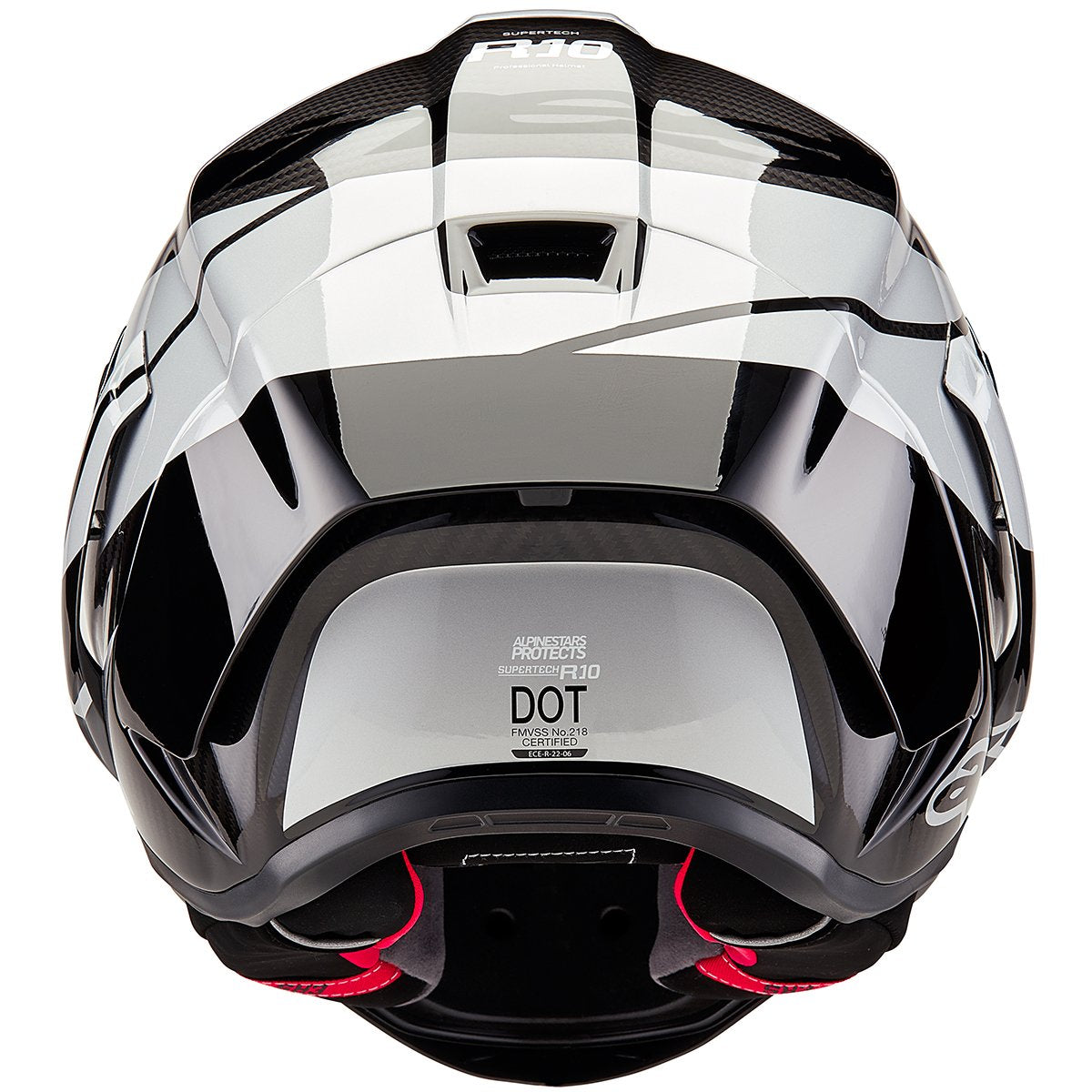 Casco Alpinestars Supertech R10 Element Black Carbon / Silver / Black
