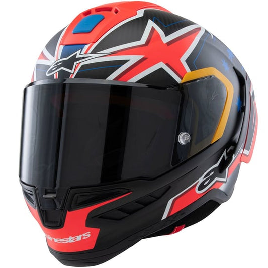 Casco Alpinestars Supertech R10 Miller LE Carbon / Red Matt