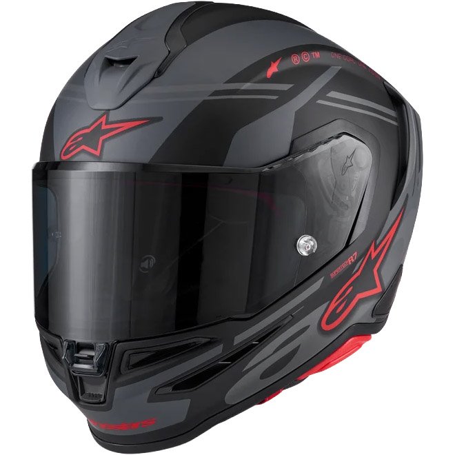 Casco Alpinestars Supertech R7 A-Core Black / Grey / Red