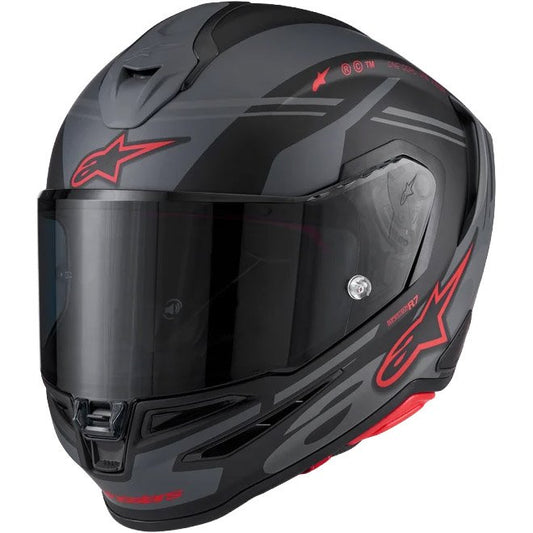 Casco Alpinestars Supertech R7 A-Core Black / Grey / Red