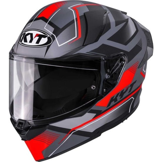 Casco KYT R2R Parsec Grey / Red