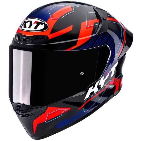 Casco KYT TT-R EVO Speeding Black / Red / Blue