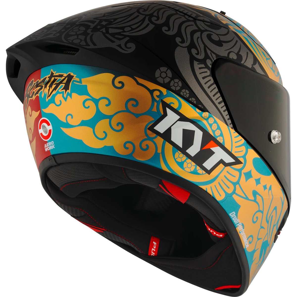 Casco KYT KX-1 Race GP Bastianini Indonesia 2023 Replica