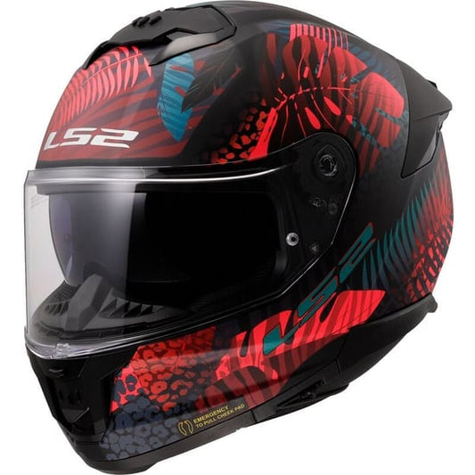 Casco LS2 FF808 Stream II Jungle Matt Black / Pink / Blue
