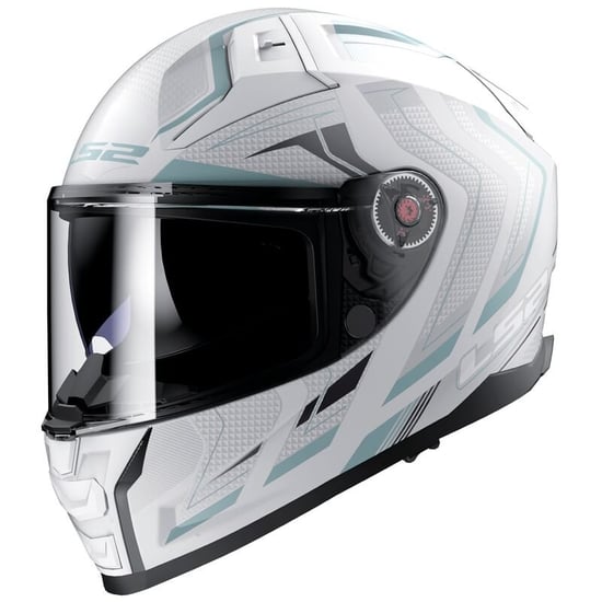 Casco LS2 FF811 Vector II Alizer Matt White Silver
