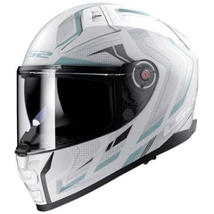Casco LS2 FF811 Vector II Alizer Matt White Silver