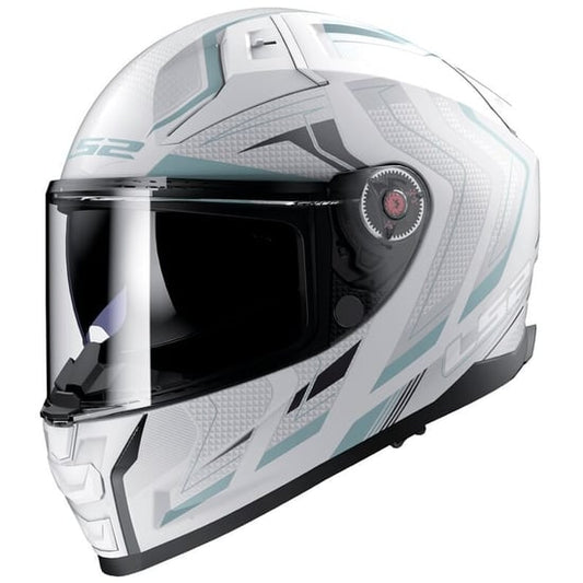 Casco LS2 FF811 Vector II Alizer Matt White Silver