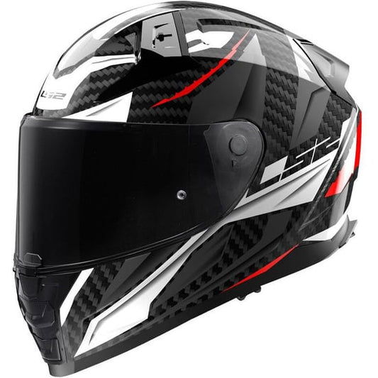 Casco LS2 FF811 Vector II Carbon Savage White / Red / Grey