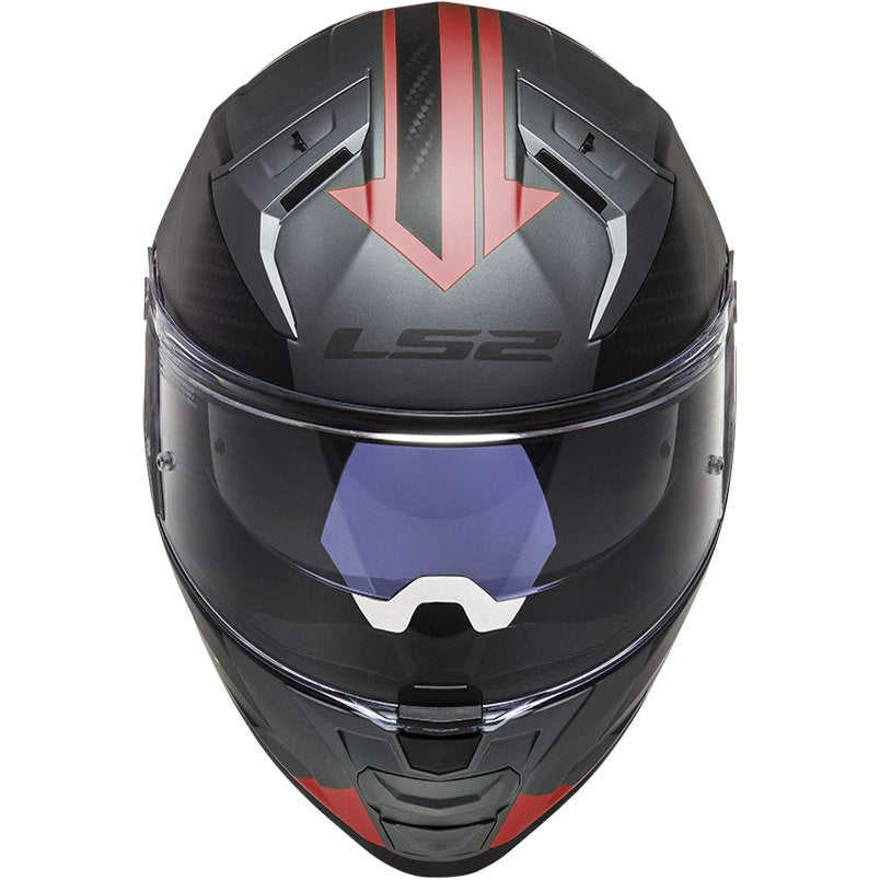 Casco LS2 FF811 Vector II Splitter Matt Titanium Red