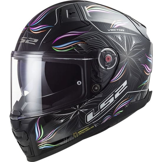 Casco LS2 FF811 Vector II Tropical Black / White