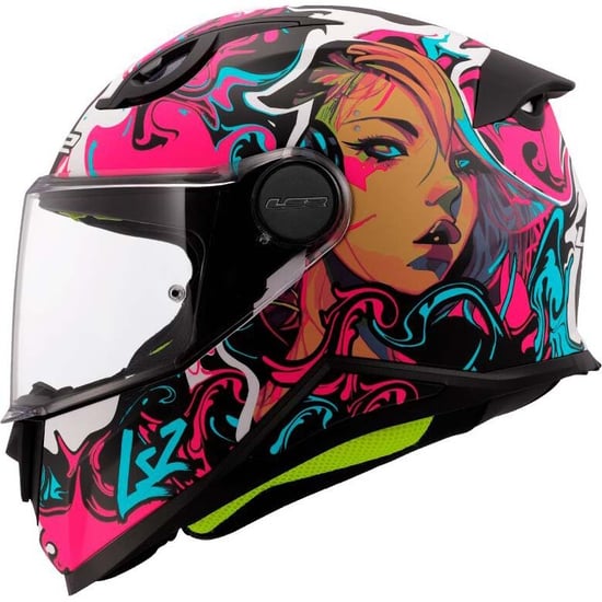 Casco LS2 FF812 Kid Cyberg Purple / Cyan